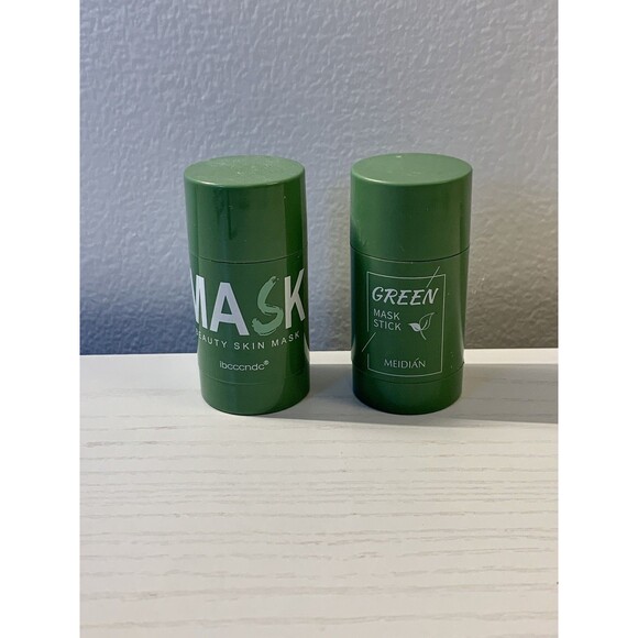 2X Set Green mask Sticks Balm vigority 4g Beauty Meidian Ibcccndc Solid Skin - Picture 2 of 5